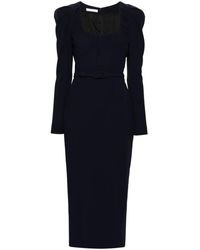 Alessandra Rich - スクープネック ベルテッドドレス - Lyst
