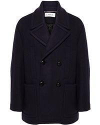 Lanvin - Double-Breasted Coat - Lyst