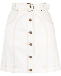 Acler - Valleybrook Denim Miniskirt - Lyst