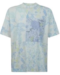 Maison Margiela - Floral-Print Patchwork T-Shirt - Lyst