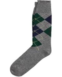 Polo Ralph Lauren - Argyle-Knit Crew Socks - Lyst