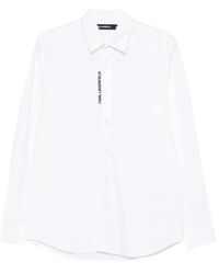 KARL LAGERFELD - Chemise Classique Boutonnée - Lyst