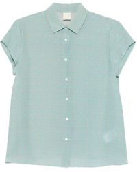 Aspesi - Buttoned-Fastening Floral-Print Shirt - Lyst
