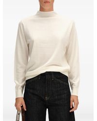 Bimba Y Lola - Ivory Merino Wool Turtleneck Sweater - Lyst