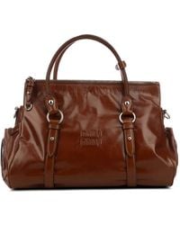 Miu Miu - Shiny Leather Handbag - Lyst