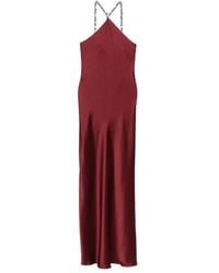 STAUD - Cadence Beaded-Halterneck Maxi Dress - Lyst