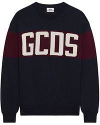 Gcds - Striped Logo-Detail Sweater - Lyst