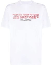 Karl Lagerfeld - Karl Rocks Cotton T-shirt - Lyst