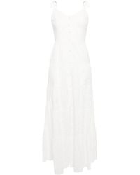 Alice + Olivia - Shantella Embroidered Cotton Maxi Dress - Lyst