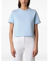 Brooks Brothers - Button-Detail Embroidered T-Shirt - Lyst
