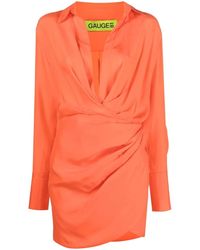 GAUGE81 - Kleid Mit Raffung - Lyst