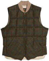 Fortela - Checked Zip Gilet - Lyst