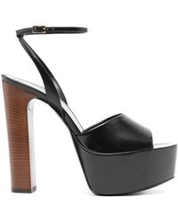 Saint Laurent - Jodie 95mm プラットフォーム サンダル - Lyst