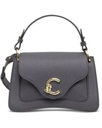 Coccinelle - Small C-Me Logo-Plaque Pebbled-Leather Tote Bag - Lyst