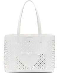 Love Moschino - Heart Cut-Out Tote Bag - Lyst
