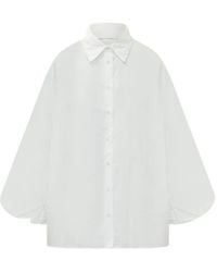 SOSUE - Antonia Balloon-Sleeve Blouse - Lyst
