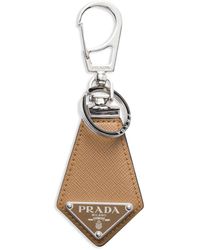 Prada - Schlüsselanhänger aus Saffiano-Leder - Lyst