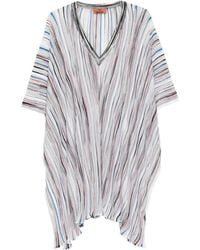 Missoni - Striped V-Neck Poncho - Lyst