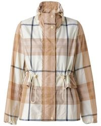 Burberry - Check-Print Drawstring Jacket - Lyst