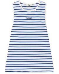 Twinset - Striped Jacquard Top - Lyst