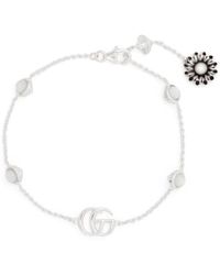 Gucci - GG Marmont Flower Bracelet - Lyst