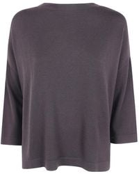 Ma'ry'ya - Fine-Knit Boat-Neck Sweater - Lyst