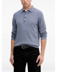 Hackett - Button-Fastening Polo Shirt - Lyst