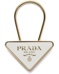 Prada - Portachiavi Con Logo - Lyst