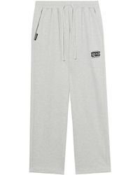 Izzue - Logo-embroidery Cotton Track Pants - Lyst