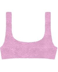 MC2 Saint Barth - Crinkle Bikini Top - Lyst