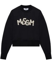MSGM - Besticktes Sweatshirt - Lyst