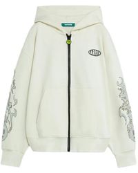 Barrow - Zip Embellished Hoodie - Lyst