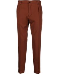 Dell'Oglio - Mid-rise Tapered Trousers - Lyst