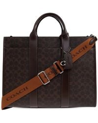 COACH - Shopper Met Handgreep En Patroon - Lyst