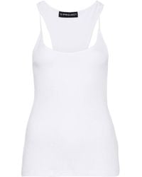 Y. Project - Transparent-strap Ribbed Top - Lyst