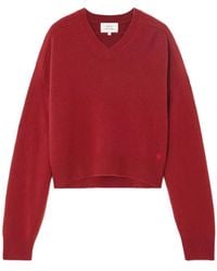 Loulou de Saison - Anaa V-Neck Ribbed Sweater - Lyst