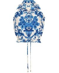 Cara Cara - Damask-Print Buttoned Top - Lyst