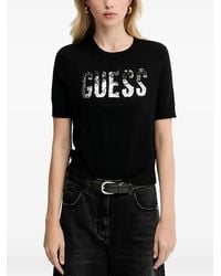 Guess - Sequin Short-Sleeve T-Shirt - Lyst