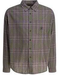 thisisneverthat - Checked Embroidered Shirt - Lyst