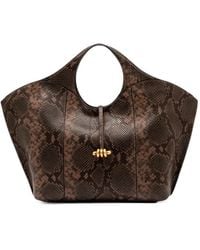 Gianni Chiarini - Infinity Snake-Effect Leather Shoulder Bag - Lyst