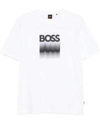 BOSS - Logo-Graphic T-Shirt - Lyst