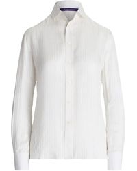 Ralph Lauren - Pinstripe Button-Up Shirt - Lyst