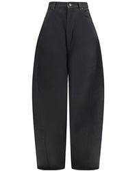 Balenciaga - Twisted-Seam Barrel-Leg Jeans - Lyst
