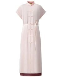 Shanghai Tang - Knotted Silk Dress - Lyst