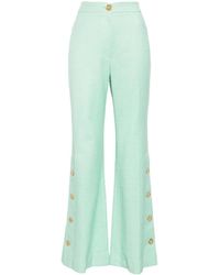 Patou - Ausgestellte Tweed-Hose - Lyst