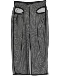 COWBOYS OF HABIT - Cut-Out Midi Skirt - Lyst