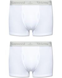 Vivienne Westwood - Logo-waistband Cotton Boxers (pack Of Two) - Lyst