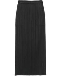 Pleats Please Issey Miyake - Midirock mit Falten - Lyst