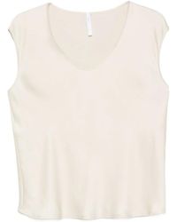 Imperial - V-Neck Sleeveless Blouse - Lyst