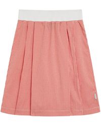SPORT b. by agnès b. - チェック プリーツスカート - Lyst